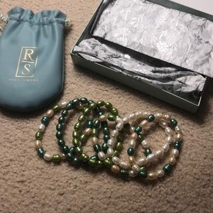 Ross-Simons Pearl Bracelet Set